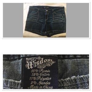 EUC Source of Wisdom Denim Shorts 20W